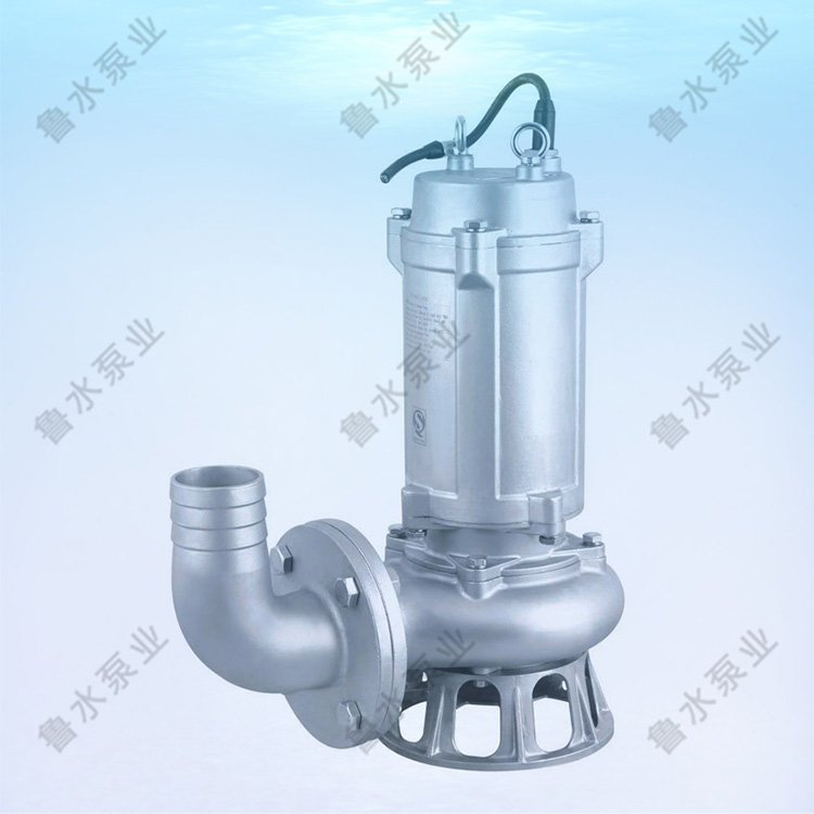 WQP型不(bu)鏽鋼無堵(du)塞潛水泵(beng)